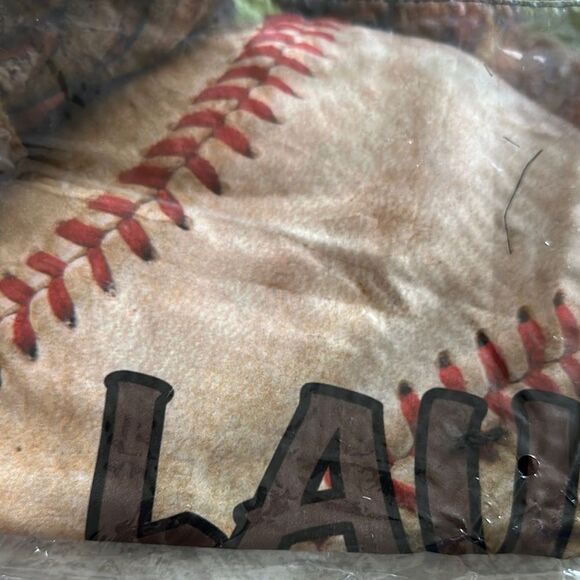 Bunk Junk Black and Green Baseball Laundry Bag - Picture 3 of 3